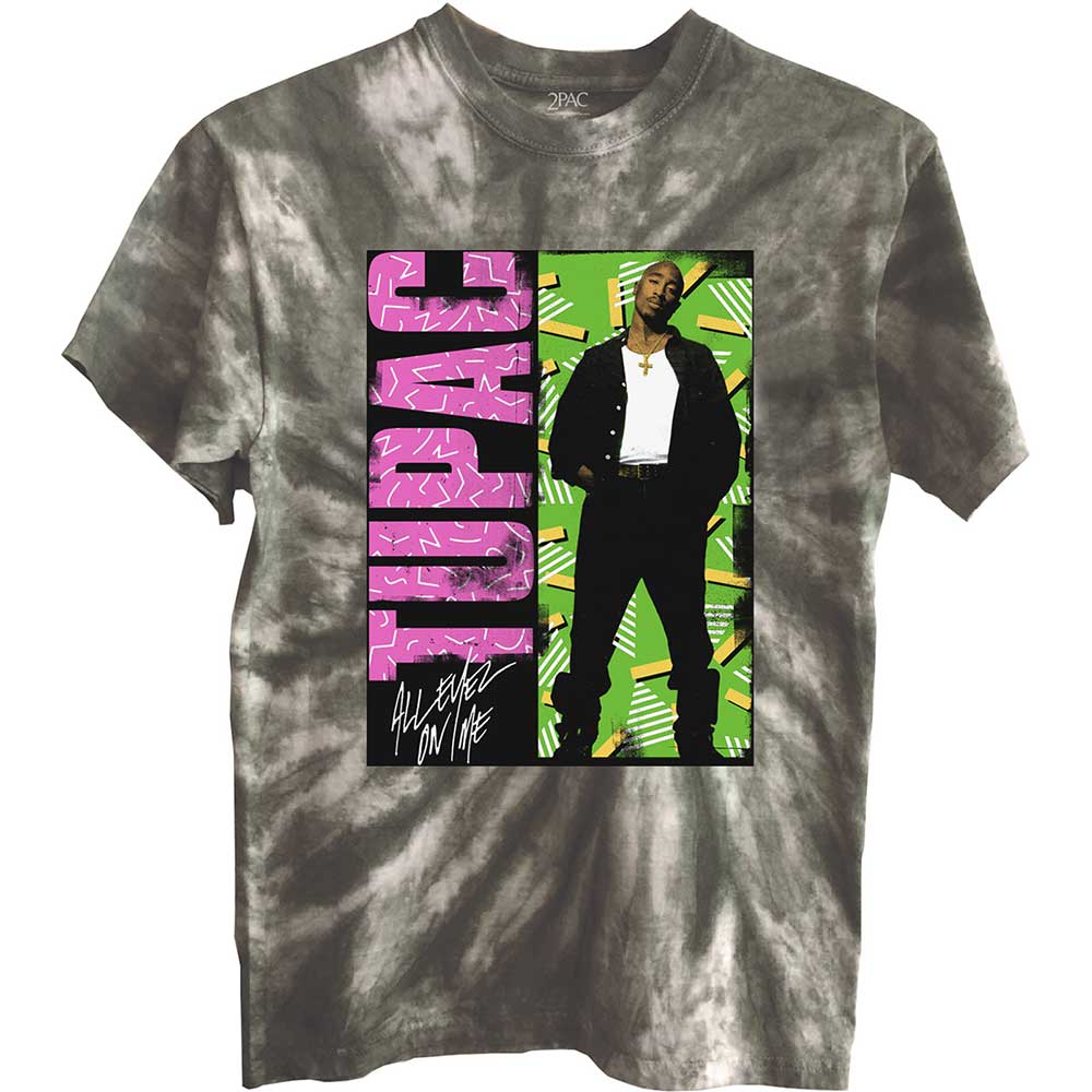 Tričko 2Pac - All Eyez On Me, Unisex,Zelená,XXL