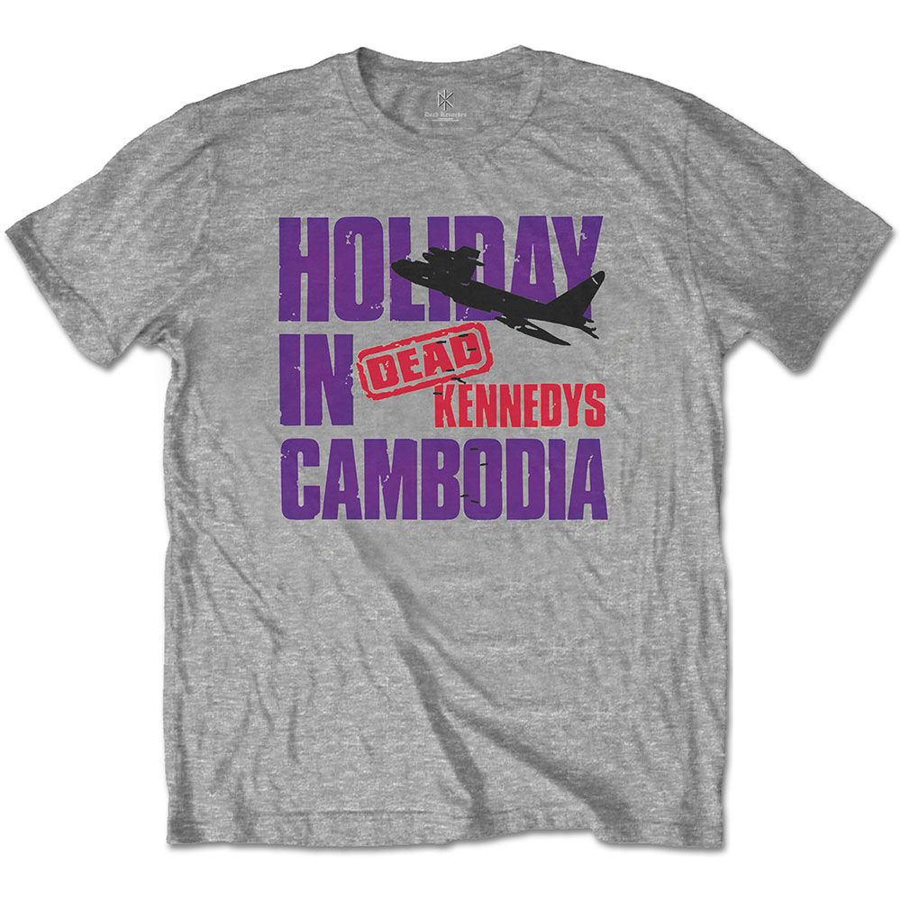 Tričko Dead Kennedys - Holiday Plane, Unisex,Šedá,XXL