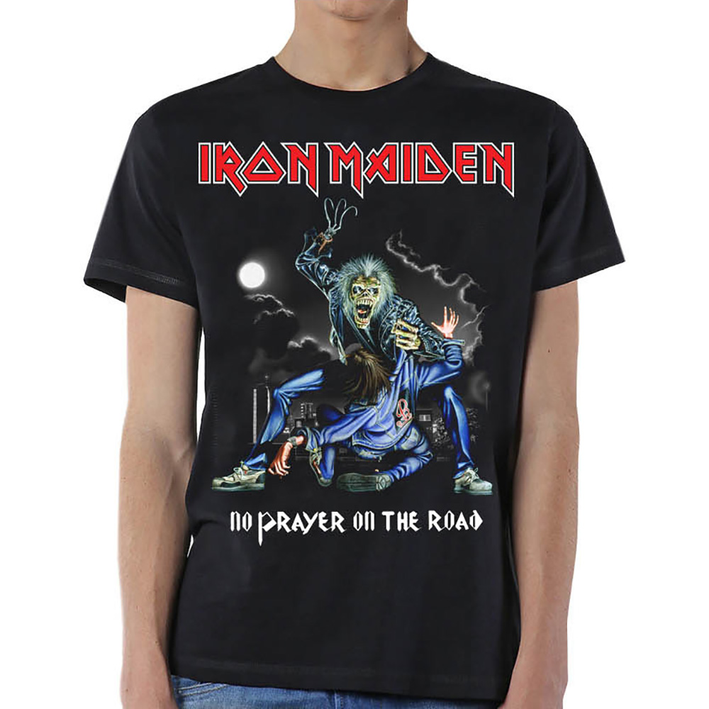 Tričko Iron Maiden - No Prayer On The Road, Unisex,Čierna,XL