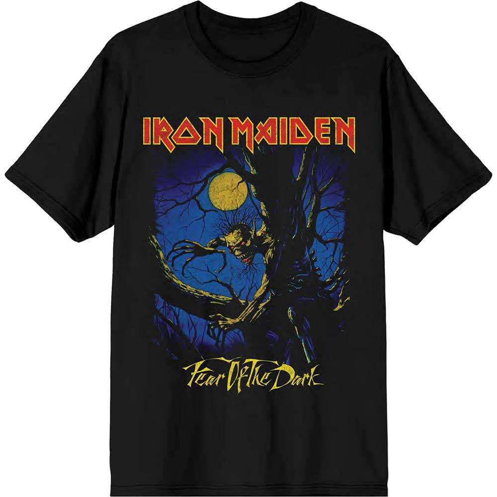 Tričko Iron Maiden - Fear of the Dark Moonlight, Unisex,Čierna,XL