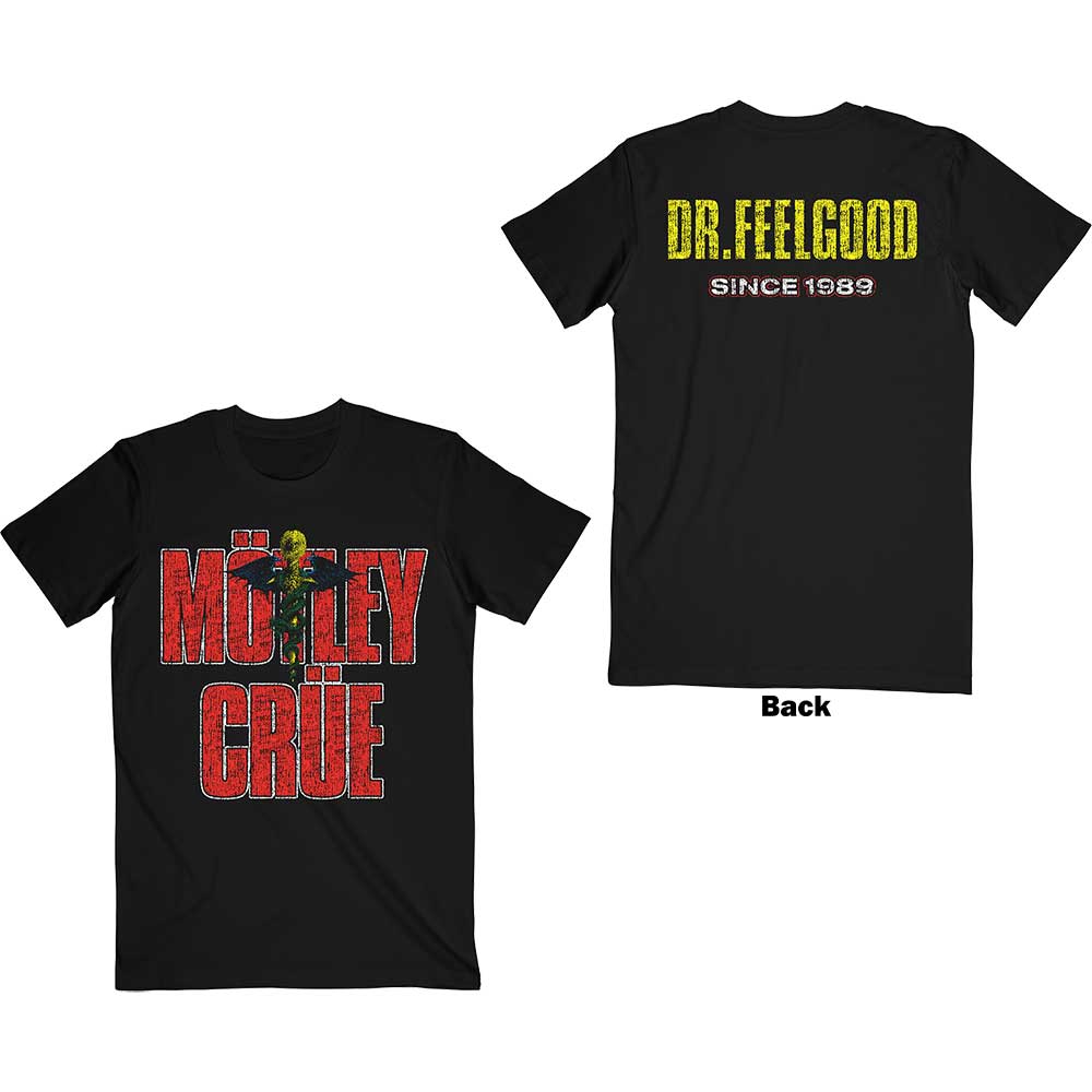 Tričko Motley Crue - Dr Feelgood Since 1989, Unisex,Čierna,S