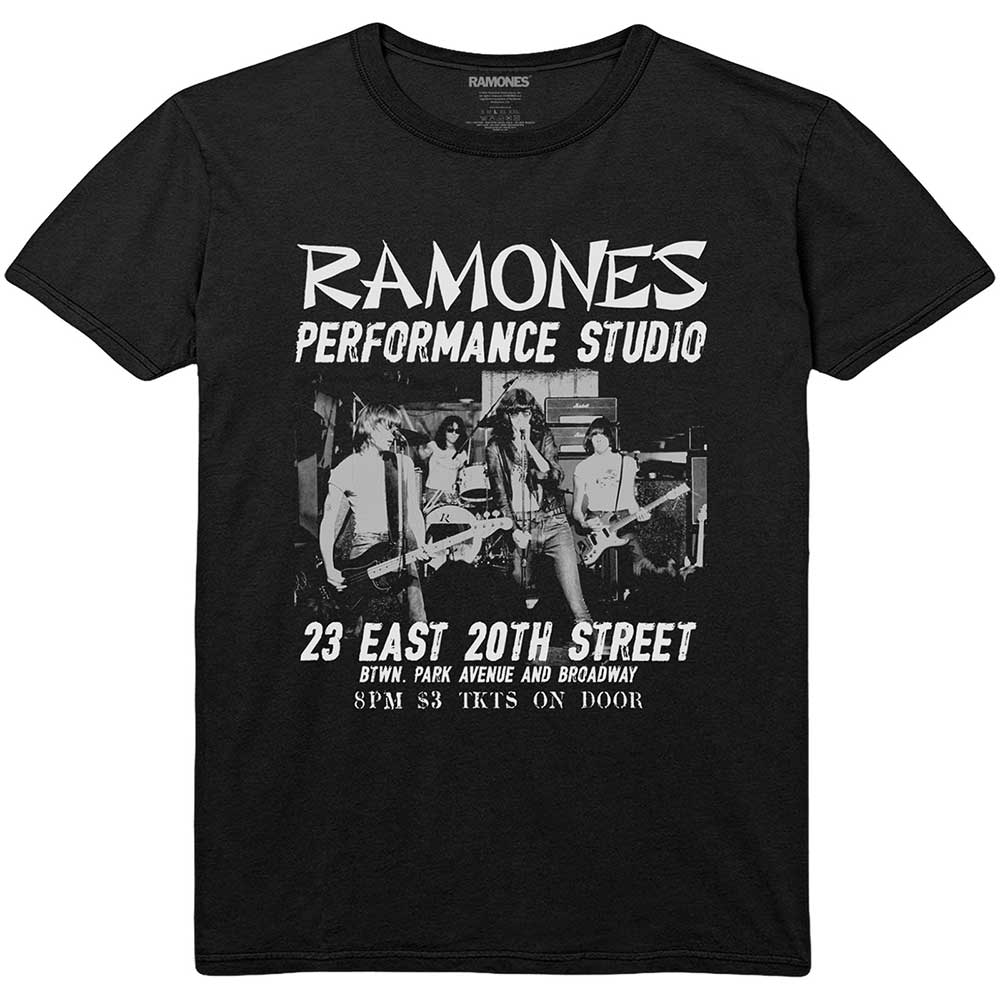 Tričko Ramones - East Village, Unisex,Čierna,XXL