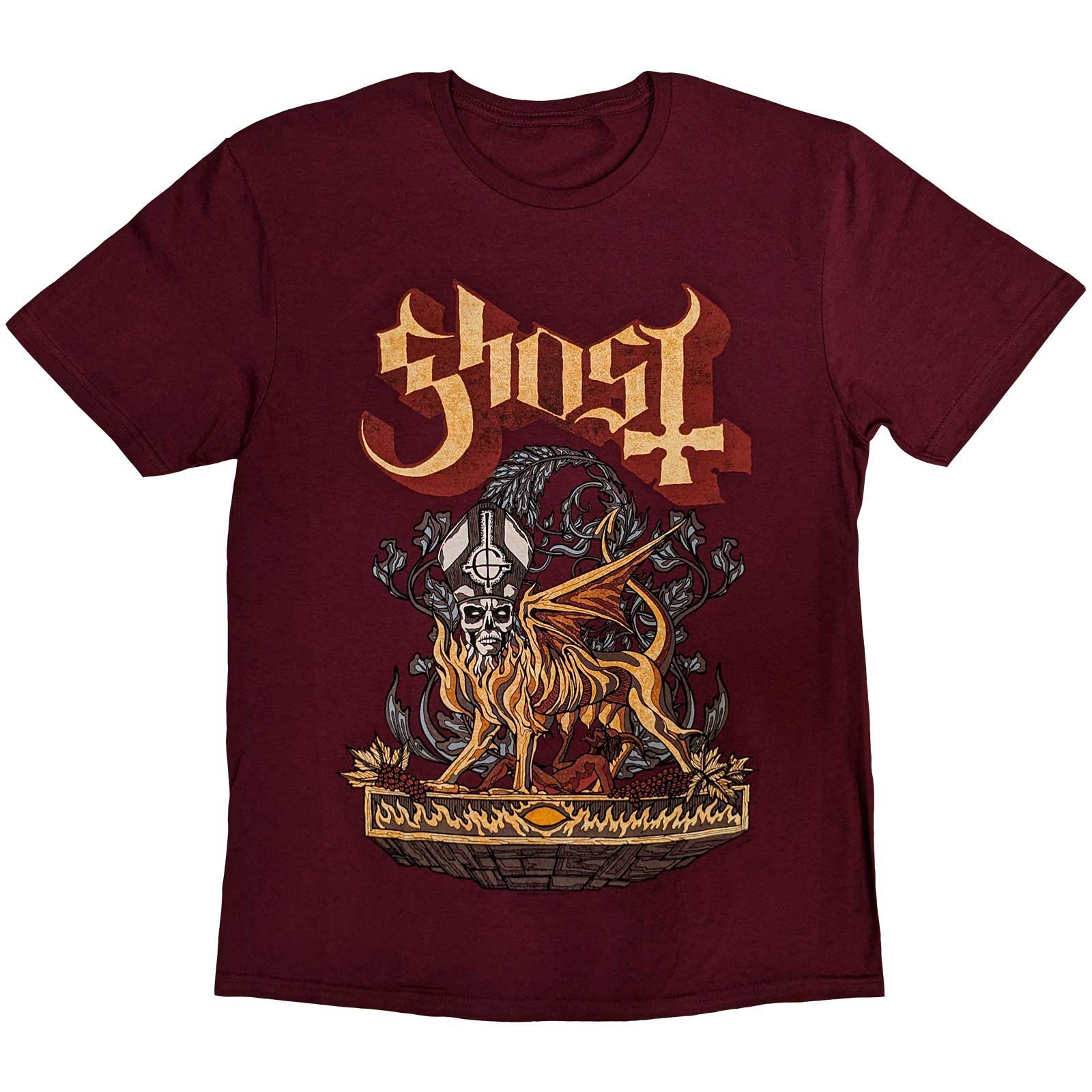 Tričko Ghost - Firemilk, Unisex,Červená,XXL