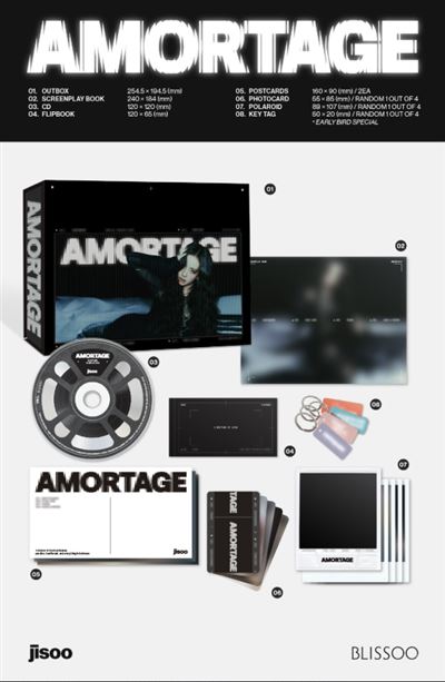 CD Jisoo - AMORTAGE (LIMITED CD BOX - PURPLE/BLOOM)