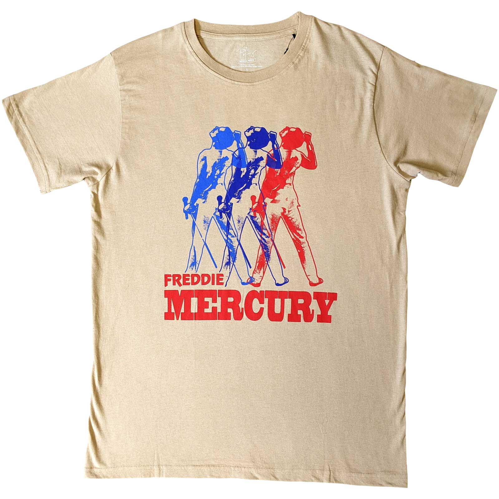 Tričko Freddie Mercury - Multicolour Photo, Unisex,Natural,XXL