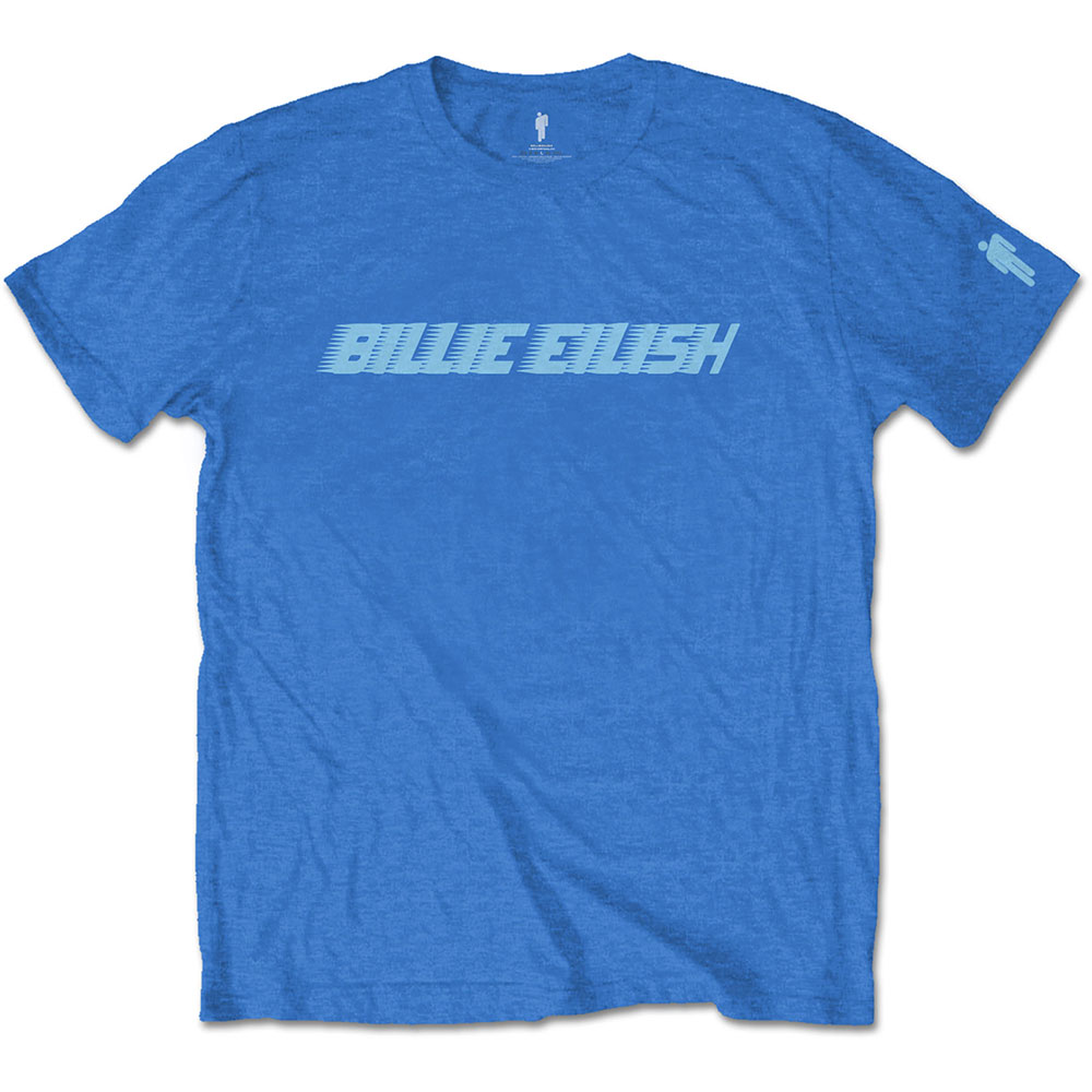 Tričko Billie Eilish - Blue Racer Logo, Unisex,Modrá,XXL