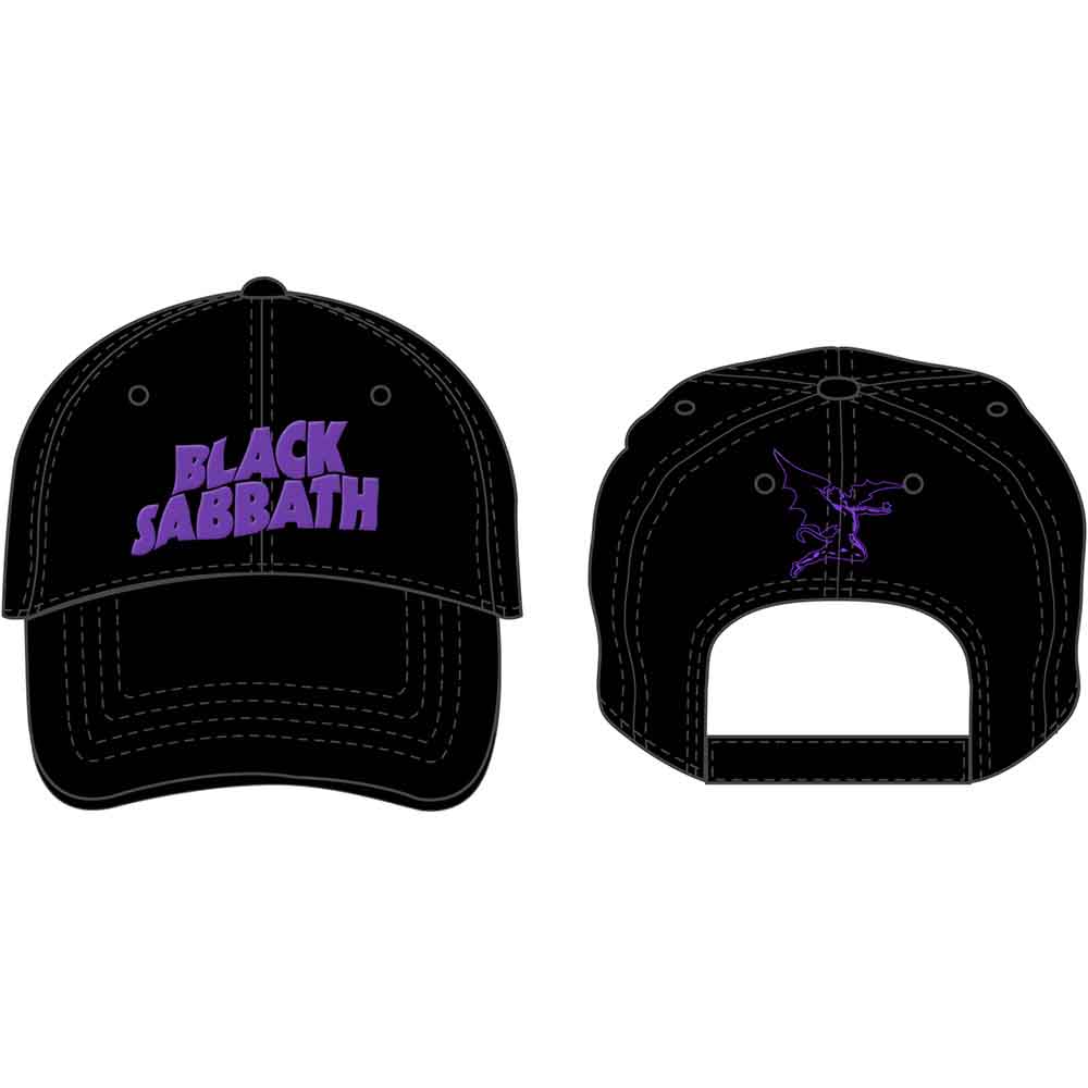 Šiltovka Black Sabbath - Demon & Logo, Unisex,Čierna,Univerzálna