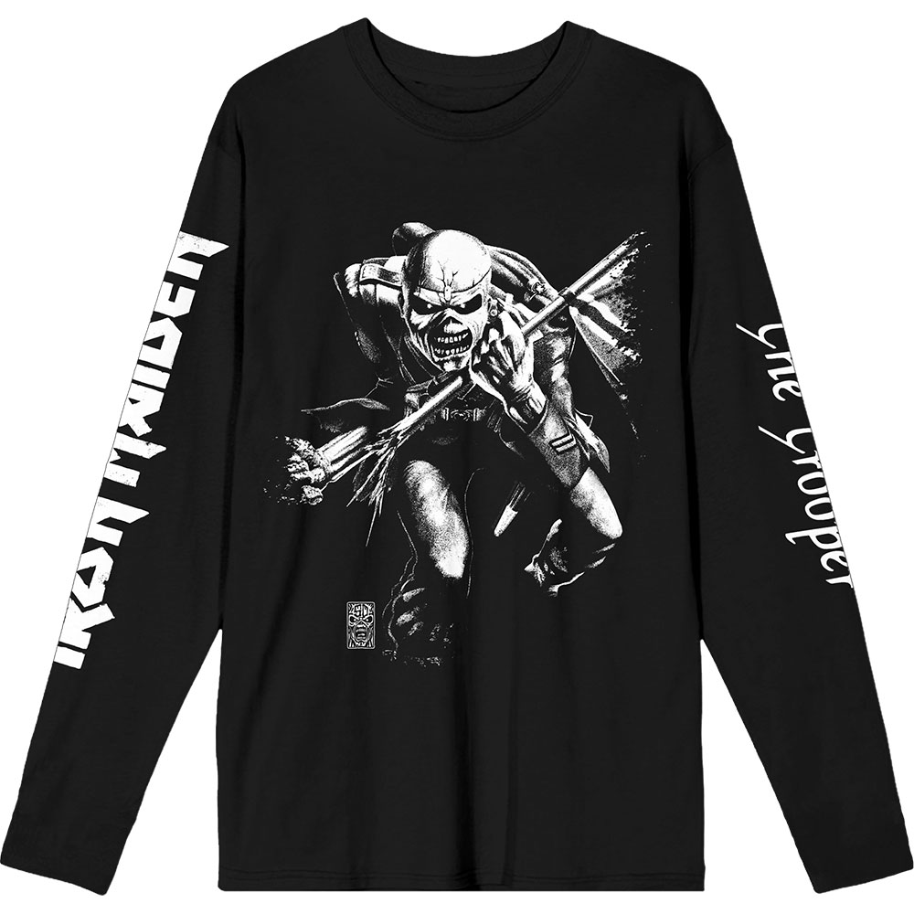 Tričko s dlhým rukávom Iron Maiden - 50 Trooper Isolated, Unisex,Čierna,XXL