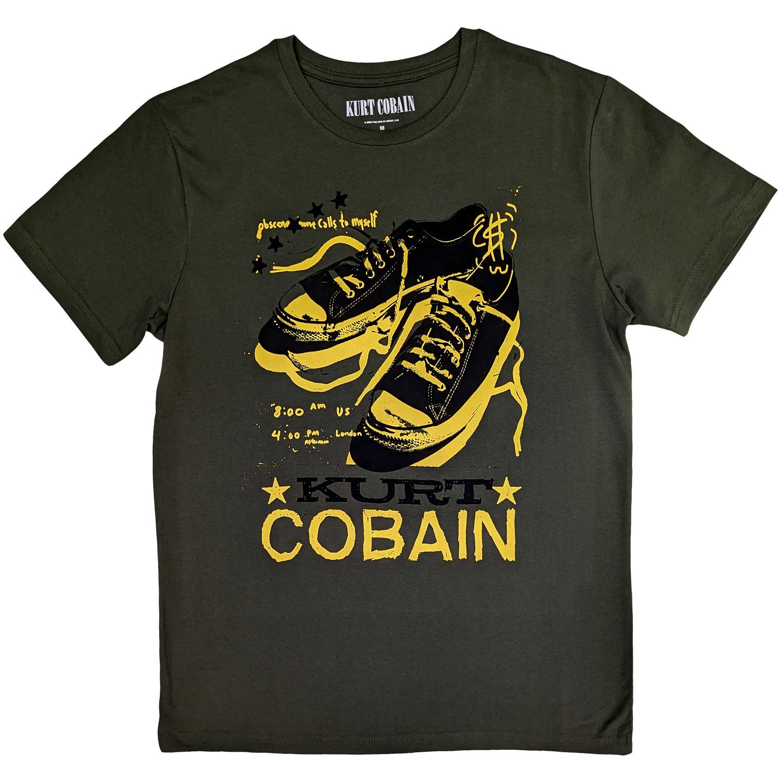 Tričko Kurt Cobain - Converse, Unisex,Zelená,XXL