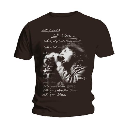 Tričko The Doors - LA Woman Lyrics, Unisex,Čierna,XXL