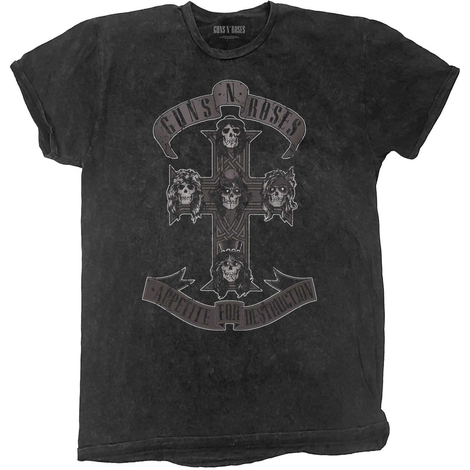 Tričko Guns N’ Roses - Monochrome Cross, Dieťa,Čierna,11 – 12 rokov