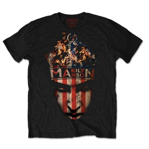 Tričko Marilyn Manson - Crown, Unisex,Čierna,XXL