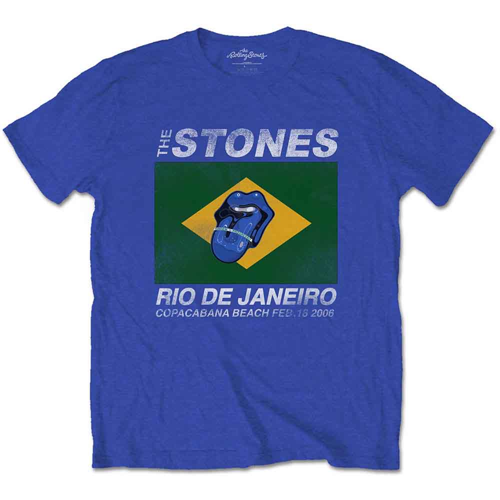 Tričko The Rolling Stones - Copacabana Blue, Unisex,Modrá,M