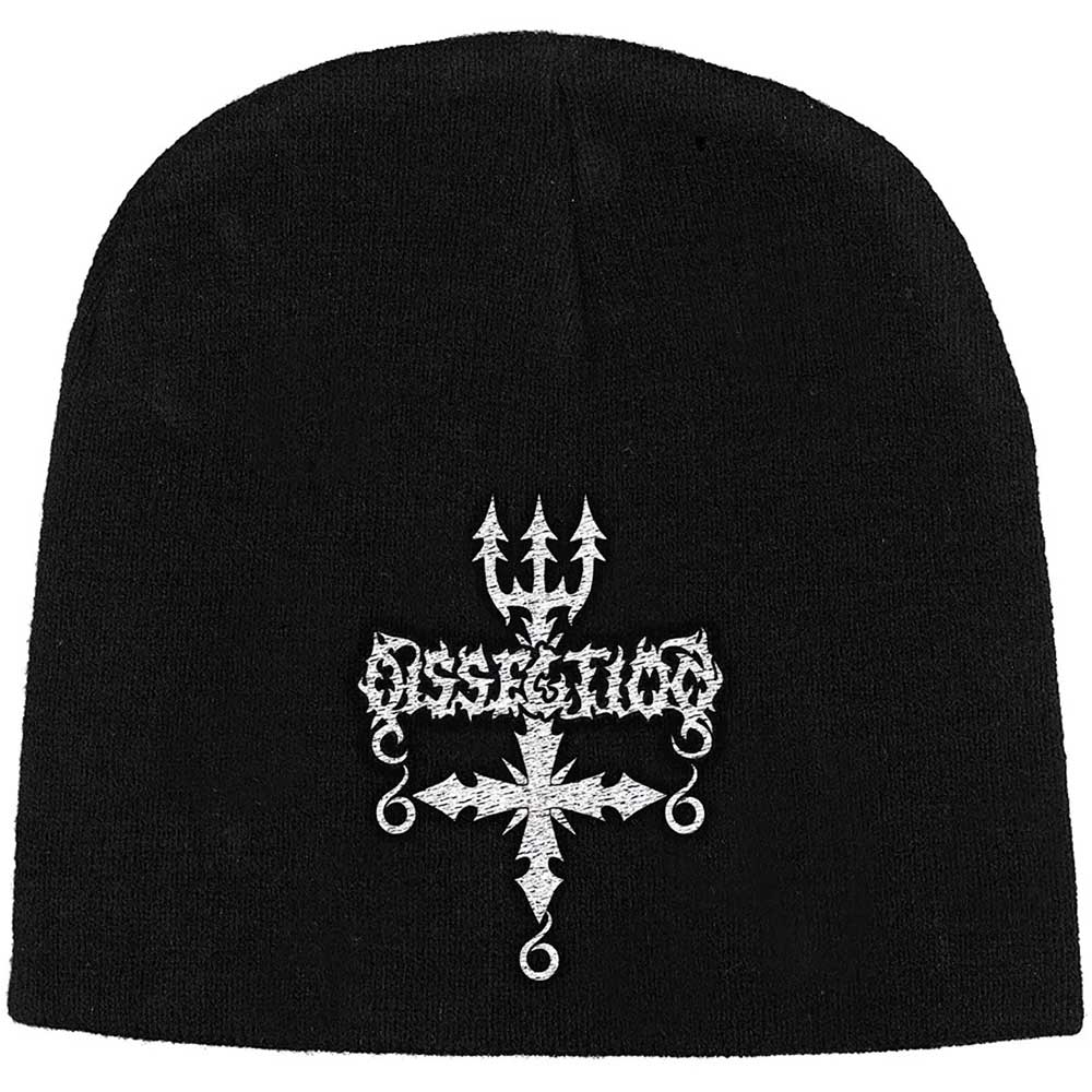 Čapica Dissection - Logo / Cross, Unisex,Čierna,Univerzálna