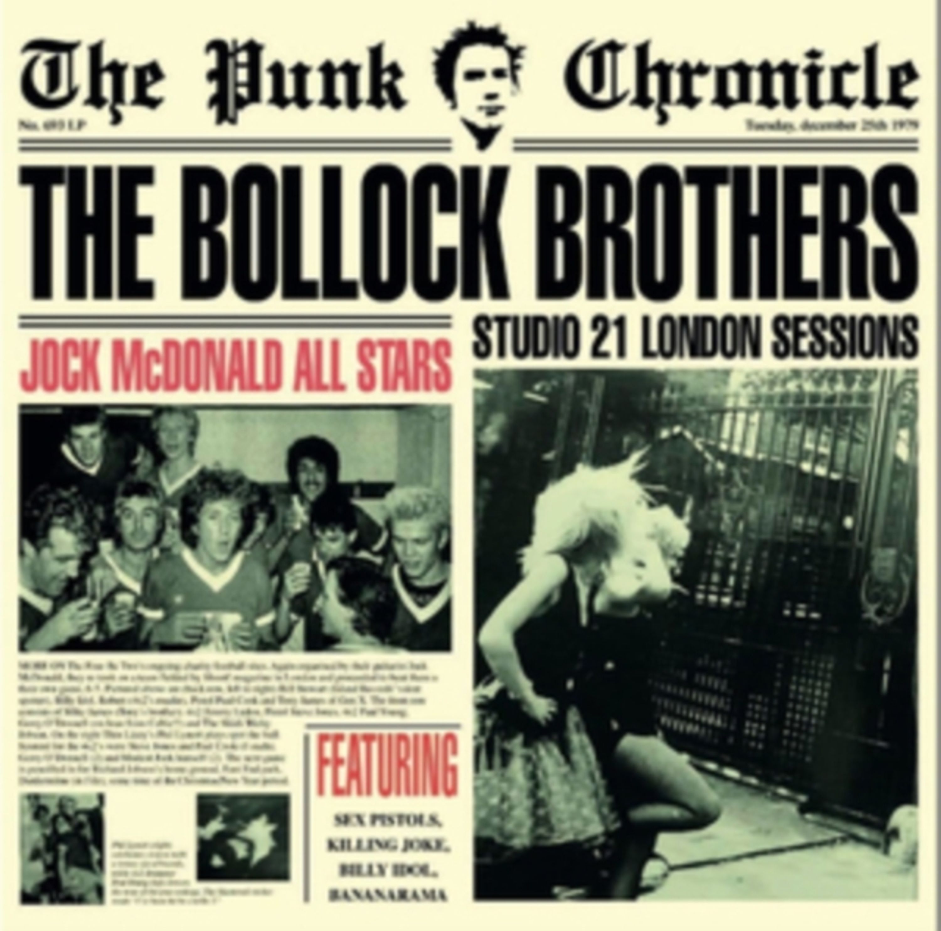 CD The Bollock Brothers - 21 STUDIO SESSIONS