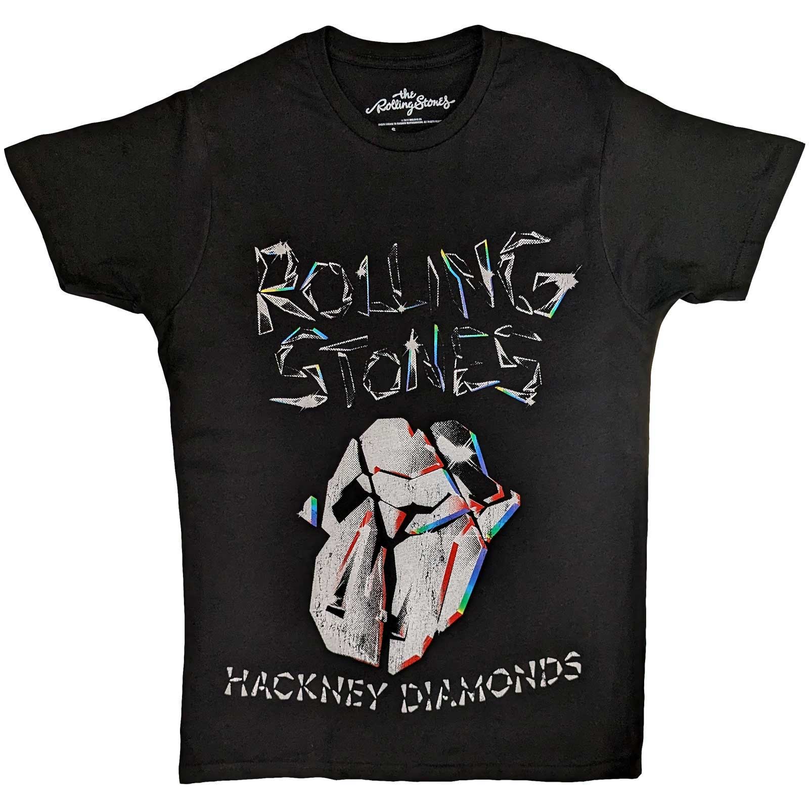 Tričko The Rolling Stones - Hackney Diamonds Faded Logo, Unisex,Čierna,S