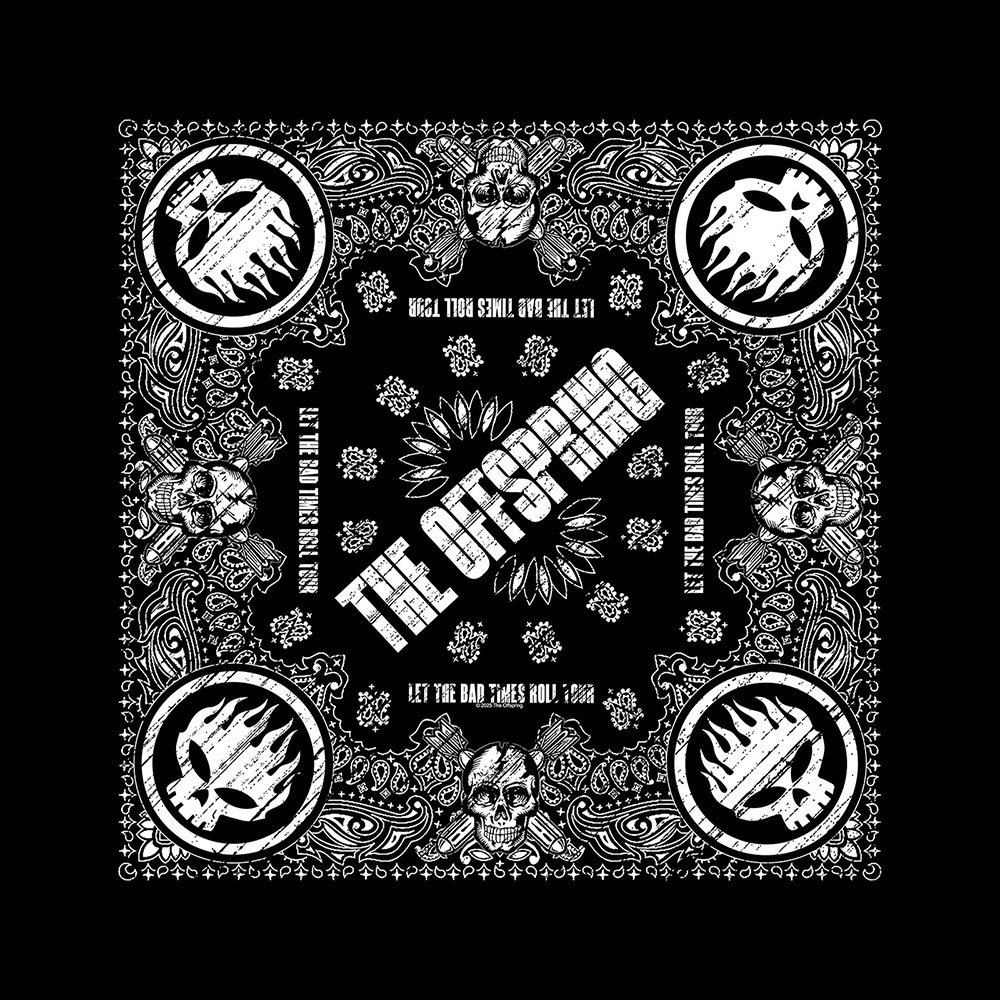 Šatka The Offspring - Skull Logo, Unisex,Čierna,Univerzálna