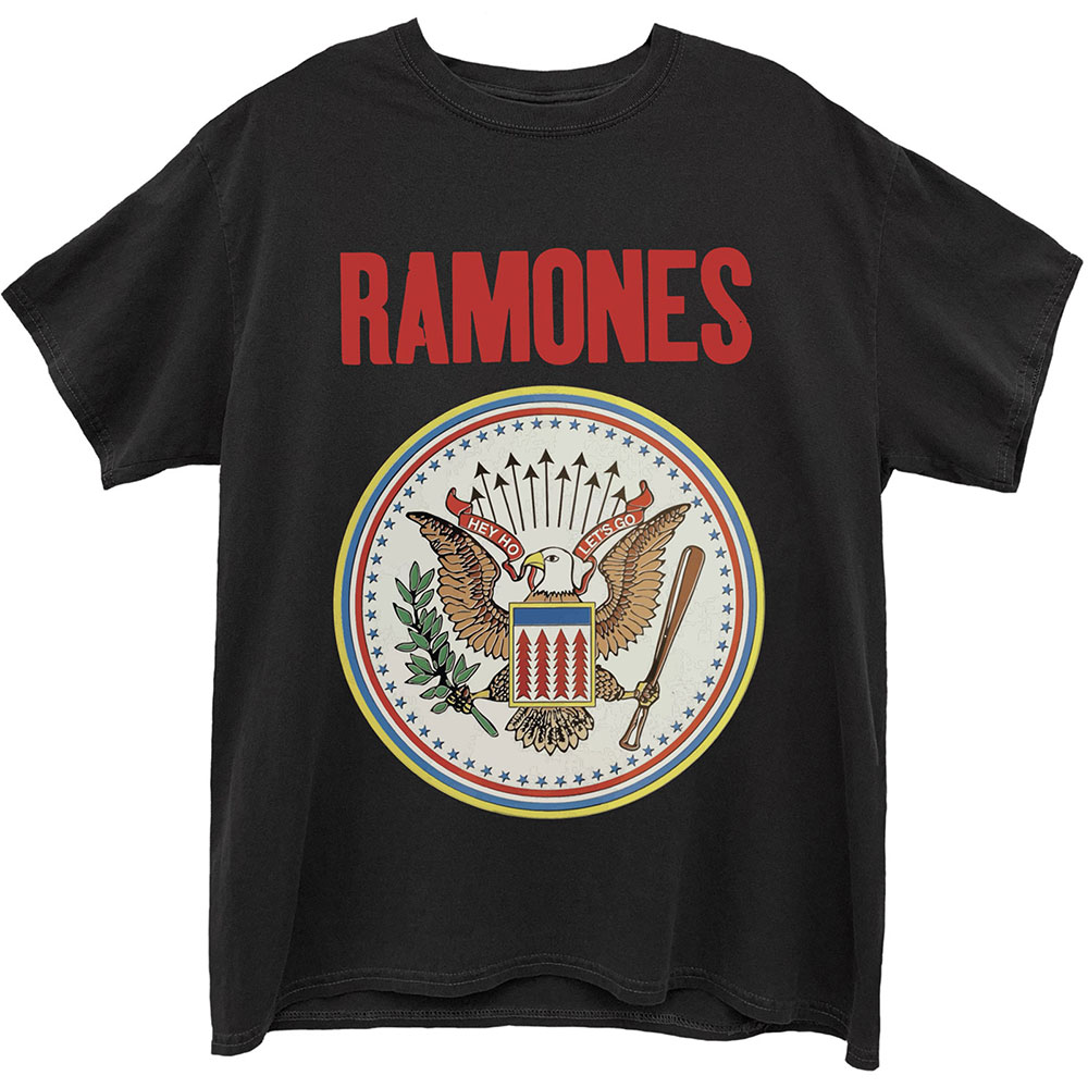 Tričko Ramones - Full Colour Seal, Unisex,Čierna,XXL