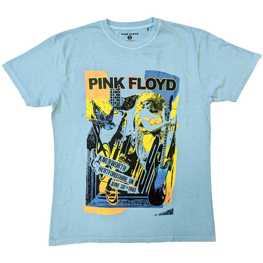 Tričko Pink Floyd - Knebworth Live, Unisex,Modrá,XXL