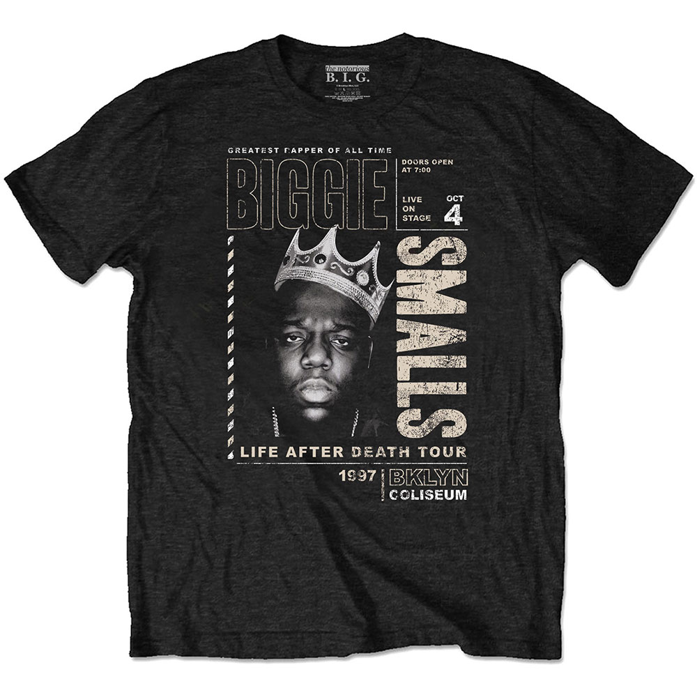 Tričko Biggie Smalls - Life After Death Tour, Unisex,Čierna,S