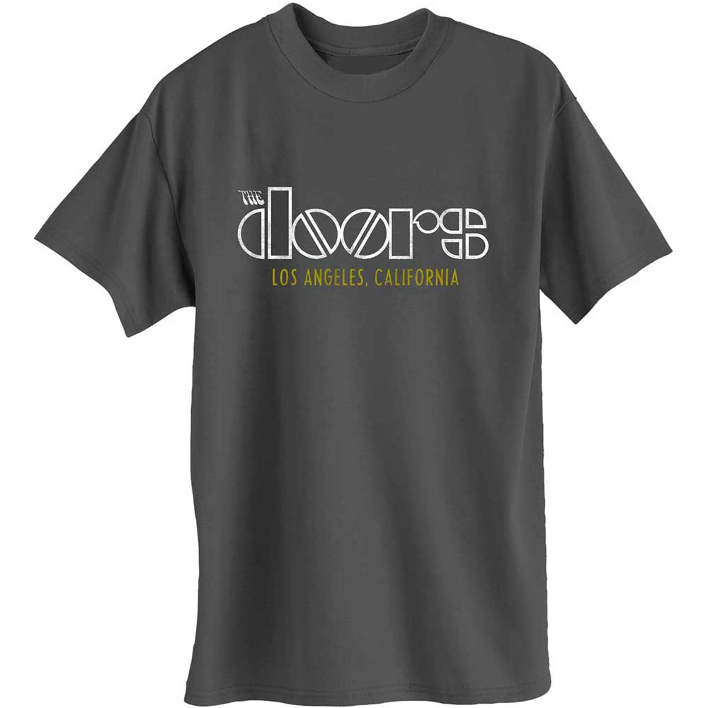 Tričko The Doors - LA California, Unisex,Šedá,3XL