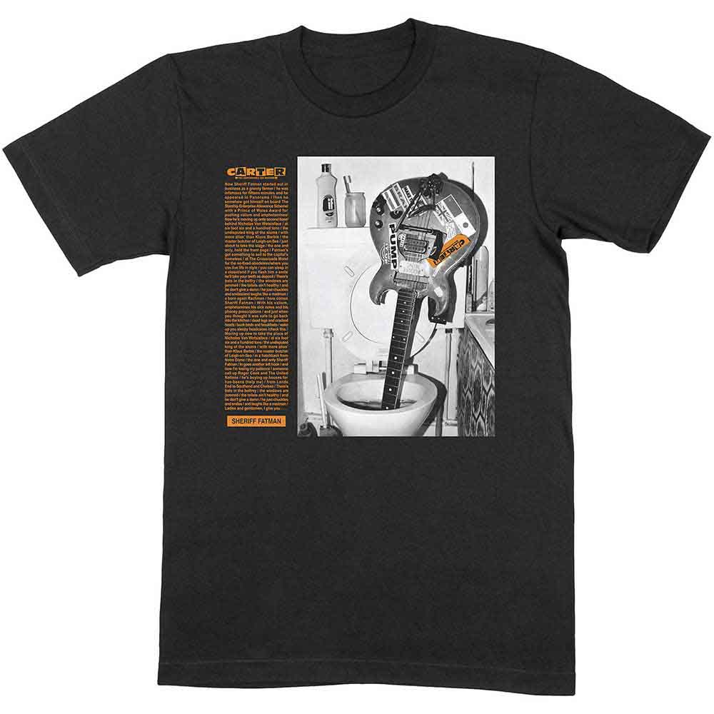 Tričko Carter the Unstoppable Sex Machine - Sheriff Fatman, Unisex,Čierna,XL