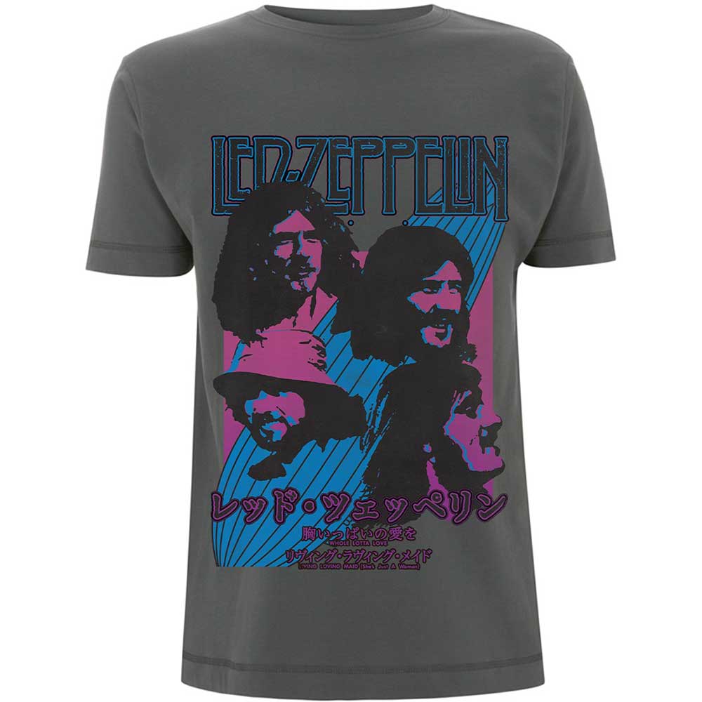Tričko Led Zeppelin - Japanese Blimp, Unisex,Šedá,XL