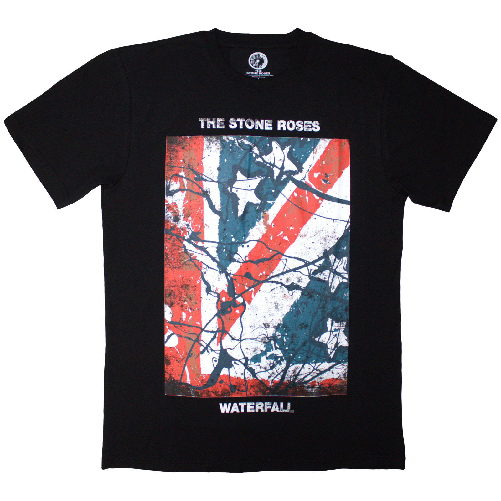 Tričko The Stone Roses - Waterfall, Unisex,Čierna,XXL