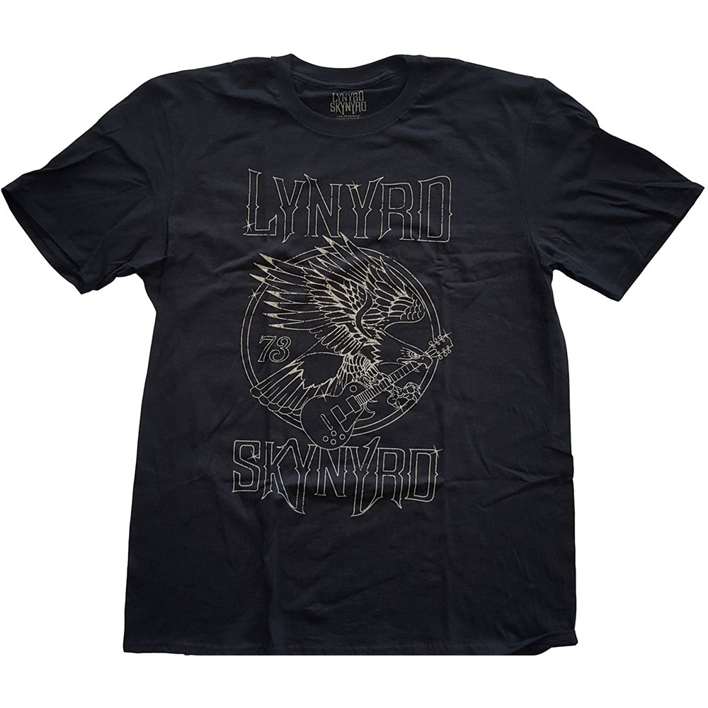 Tričko Lynyrd Skynyrd - '73 Eagle Guitar, Unisex,Čierna,XXL