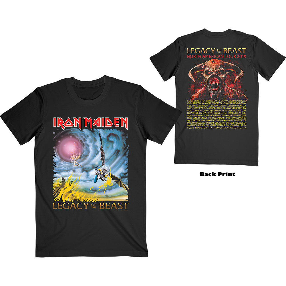 Tričko Iron Maiden - The Flight of Icarus, Unisex,Čierna,XXL