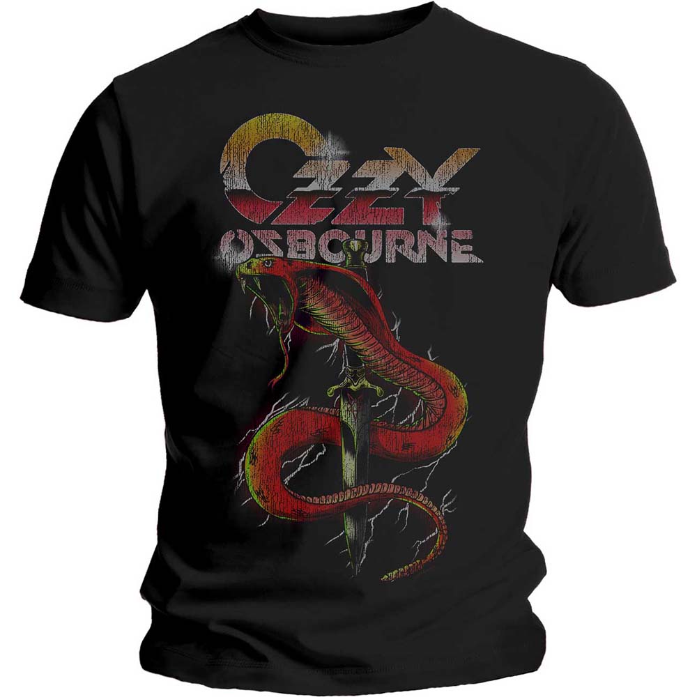 Tričko Ozzy Osbourne - Vintage Snake, Unisex,Čierna,XL