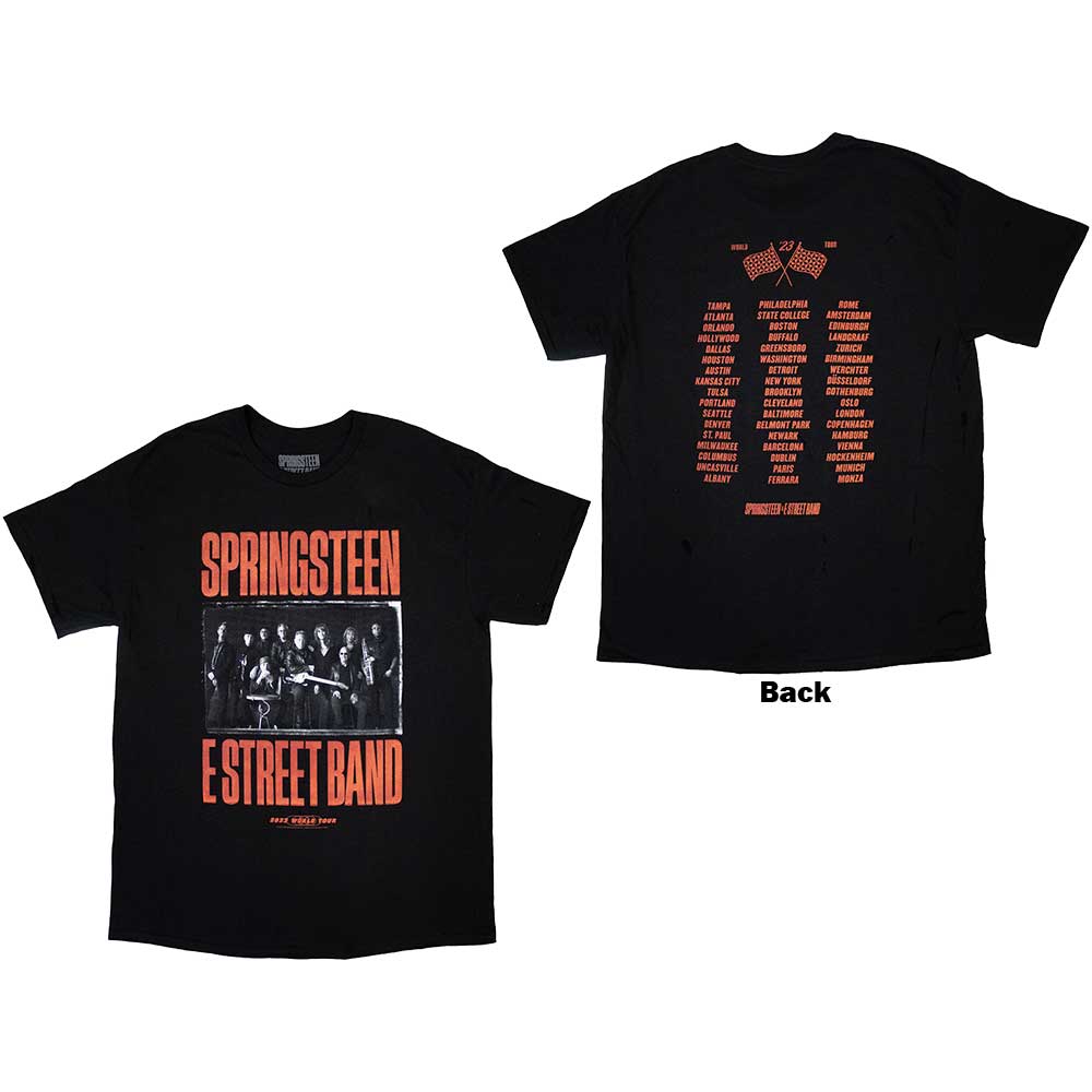 Tričko Bruce Springsteen - Tour '23 Band Photo, Unisex,Čierna,S