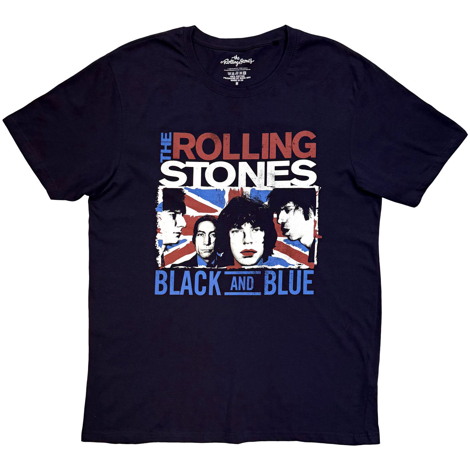 Tričko The Rolling Stones - Black And Blue, Unisex,Navy,XXL