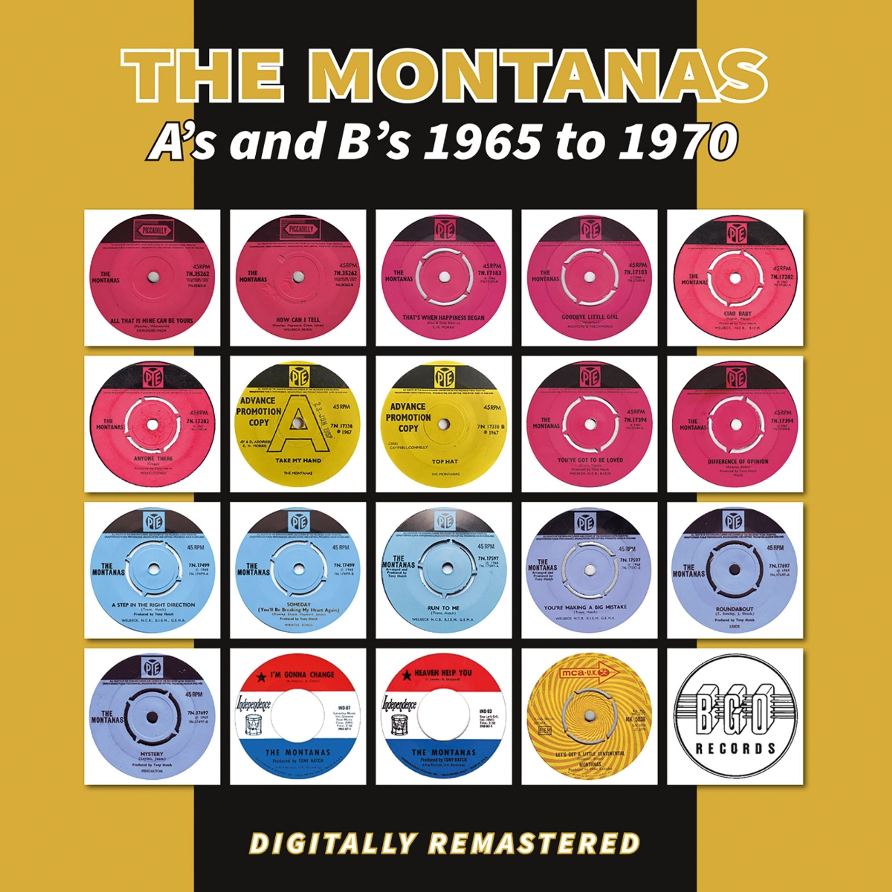 Vinyl - MONTANAS - A'S AND B'S 1965 TO 1970
