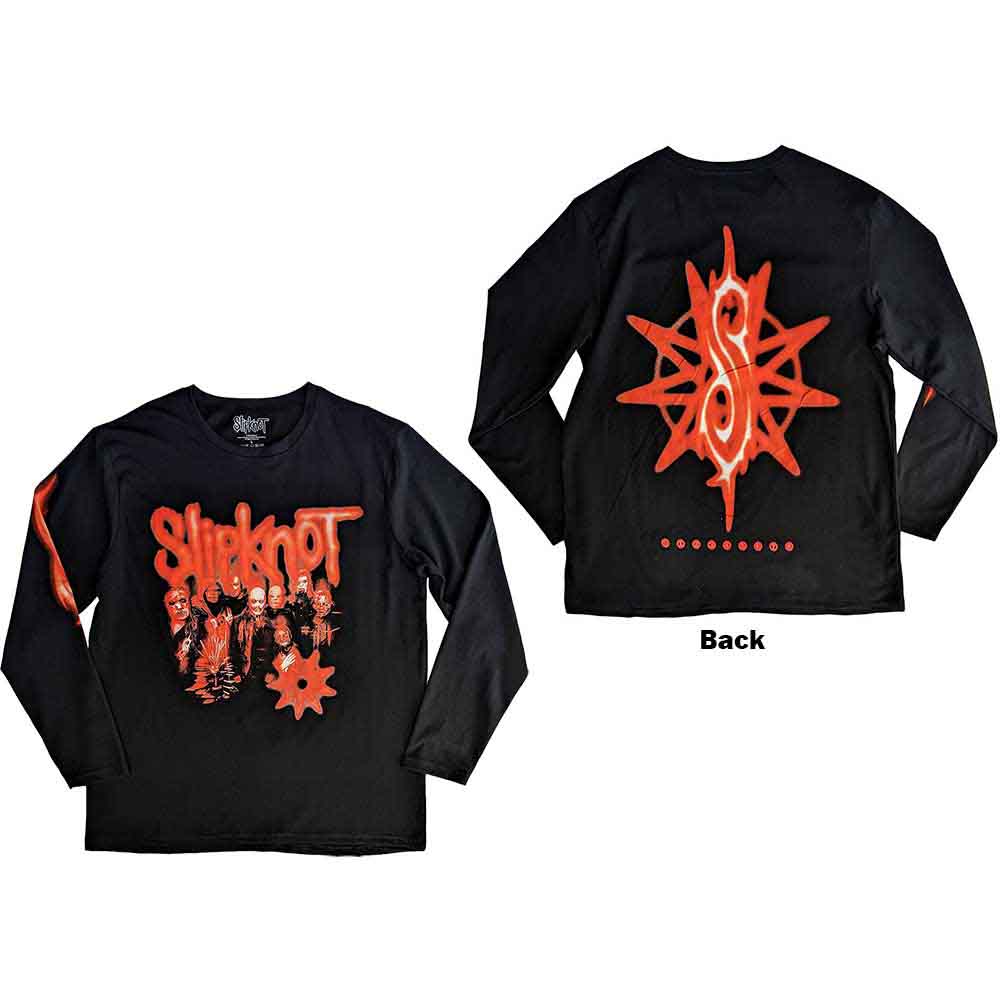 Tričko s dlhým rukávom Slipknot - The End, So Far Group Photo Tribal-S Nonagram, Unisex,Čierna,XXL