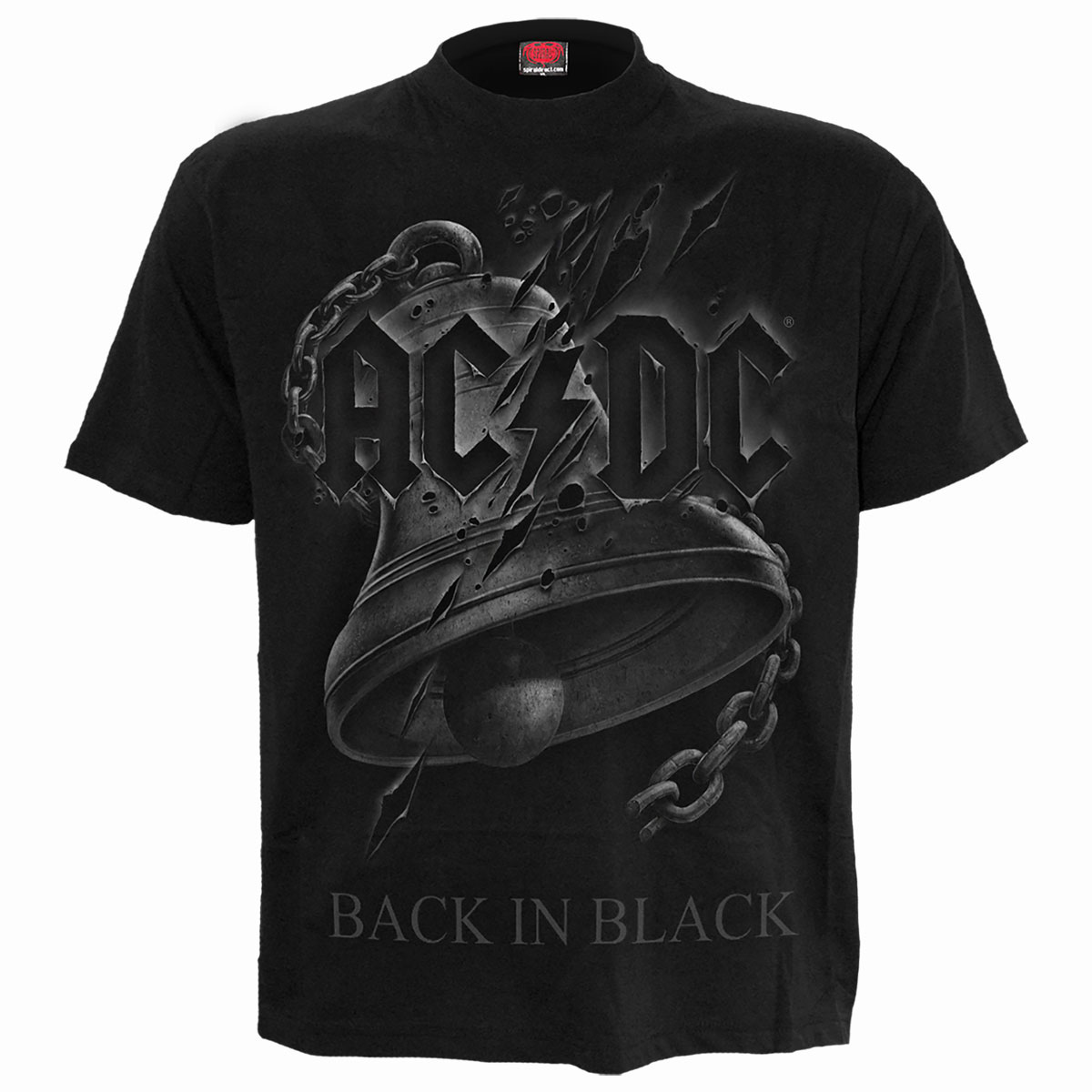 Tričko AC/DC - Back In Black Torn, Unisex,Čierna,3XL