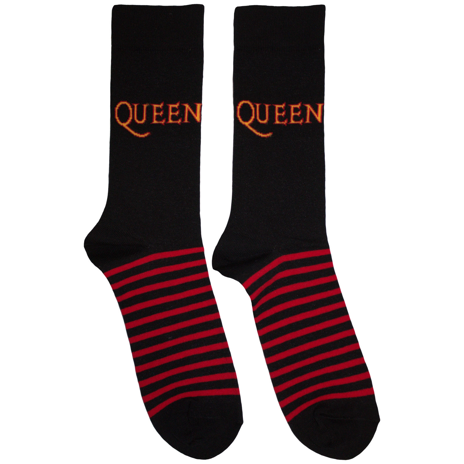 Ponožky Queen - Logo & Stripes, Unisex,Čierna,UK 7 - 11