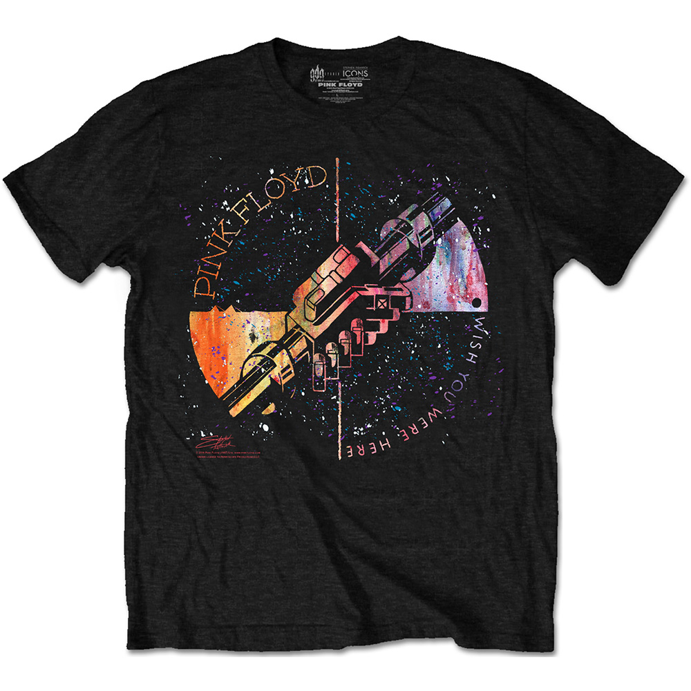 Tričko Pink Floyd - Machine Greeting Orange, Unisex,Čierna,XXL