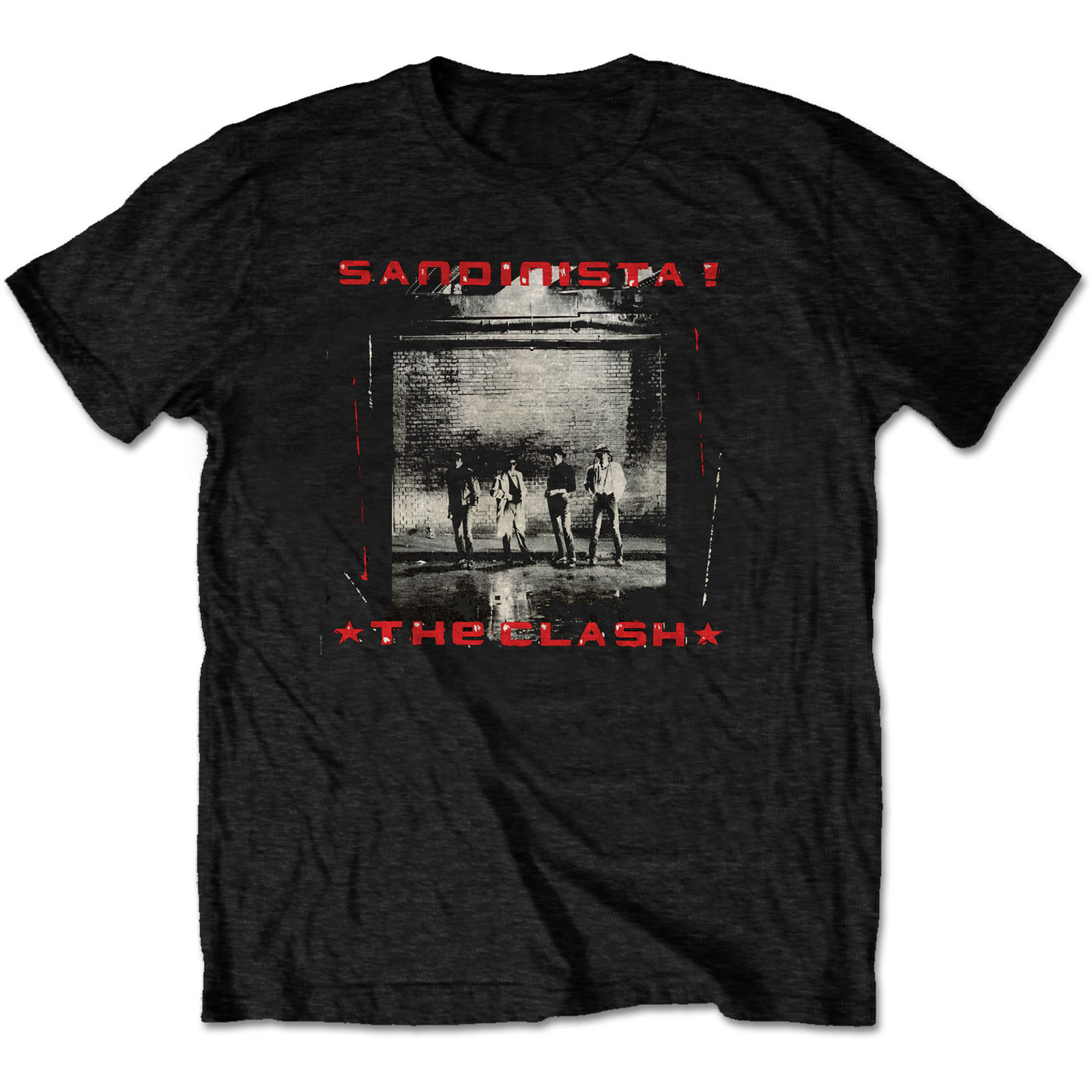 Tričko The Clash - Sandinista!, Unisex,Čierna,XXL