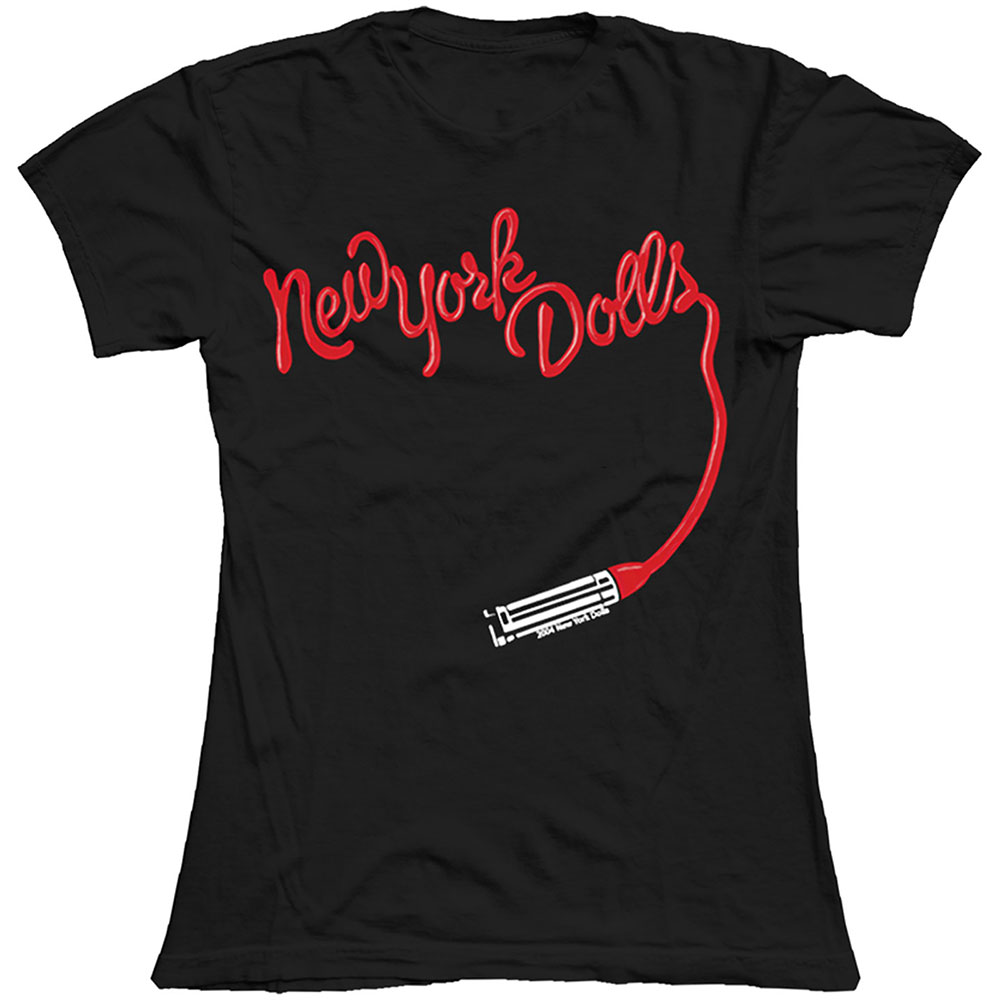 Tričko New York Dolls - Lipstick Logo, Žena,Čierna,XXL