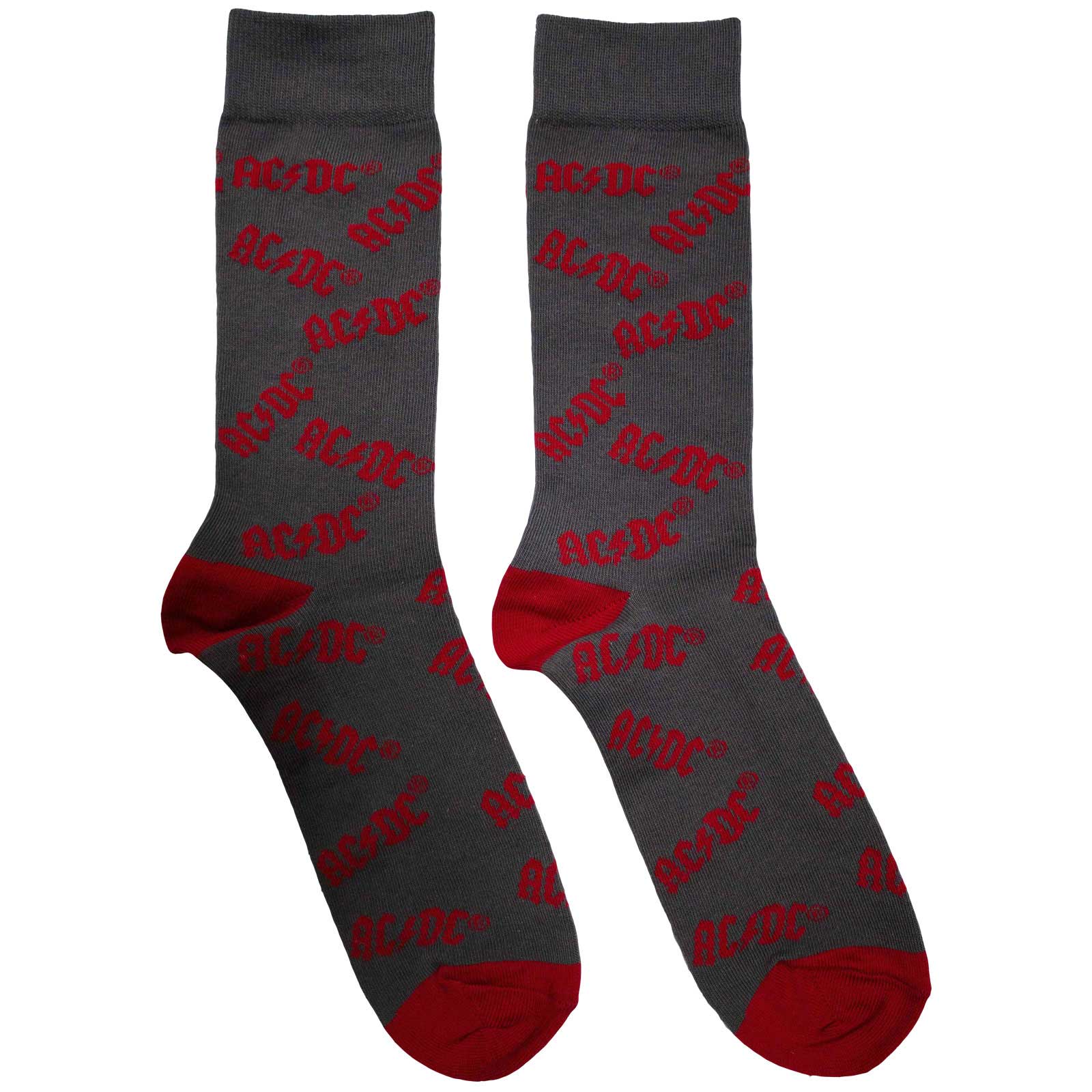 Ponožky AC/DC - Logo Pattern, Unisex,Šedá,UK 7 - 11