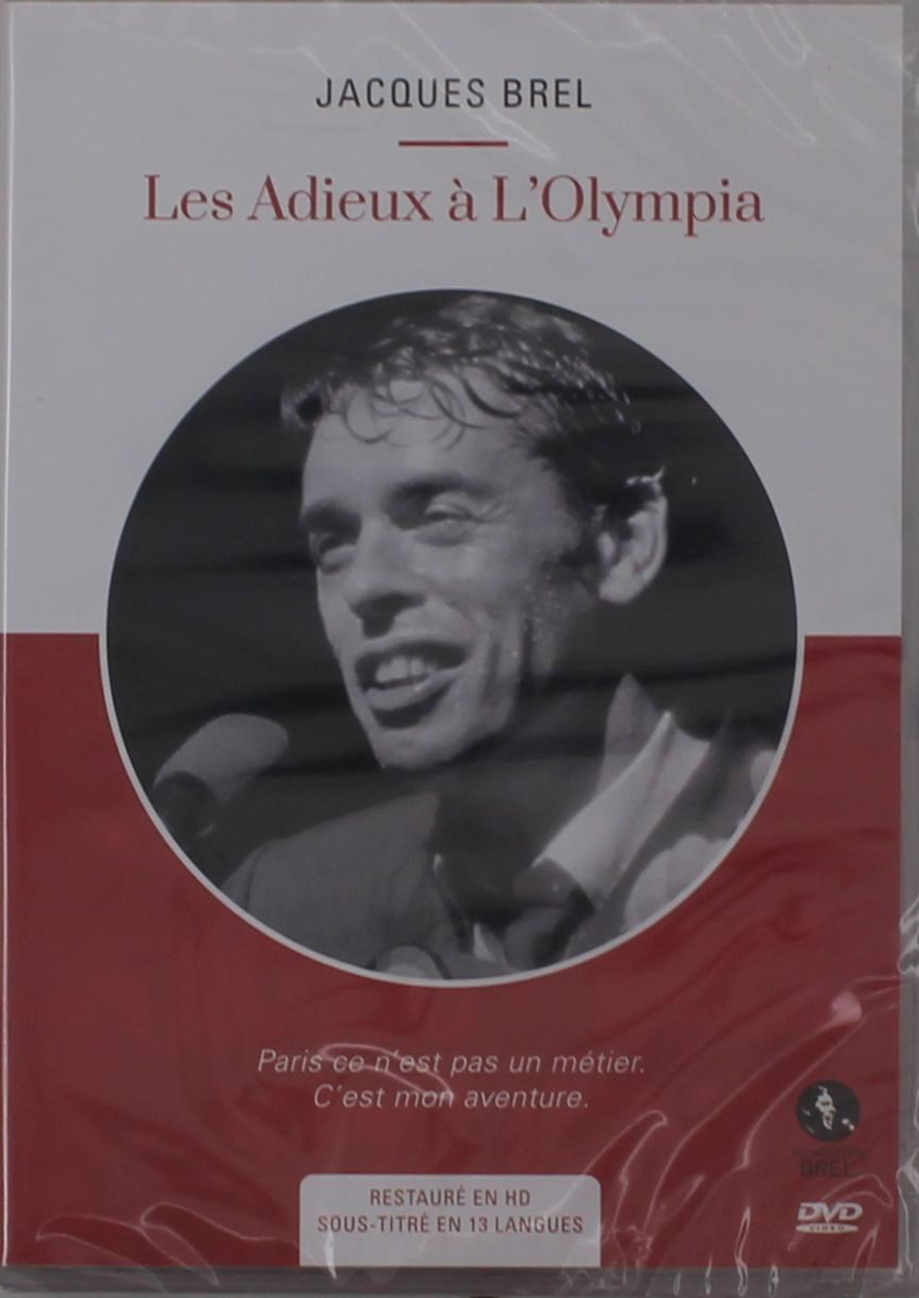 DVD Jacques Brel - LES ADIEUX A L'OLYMPIA