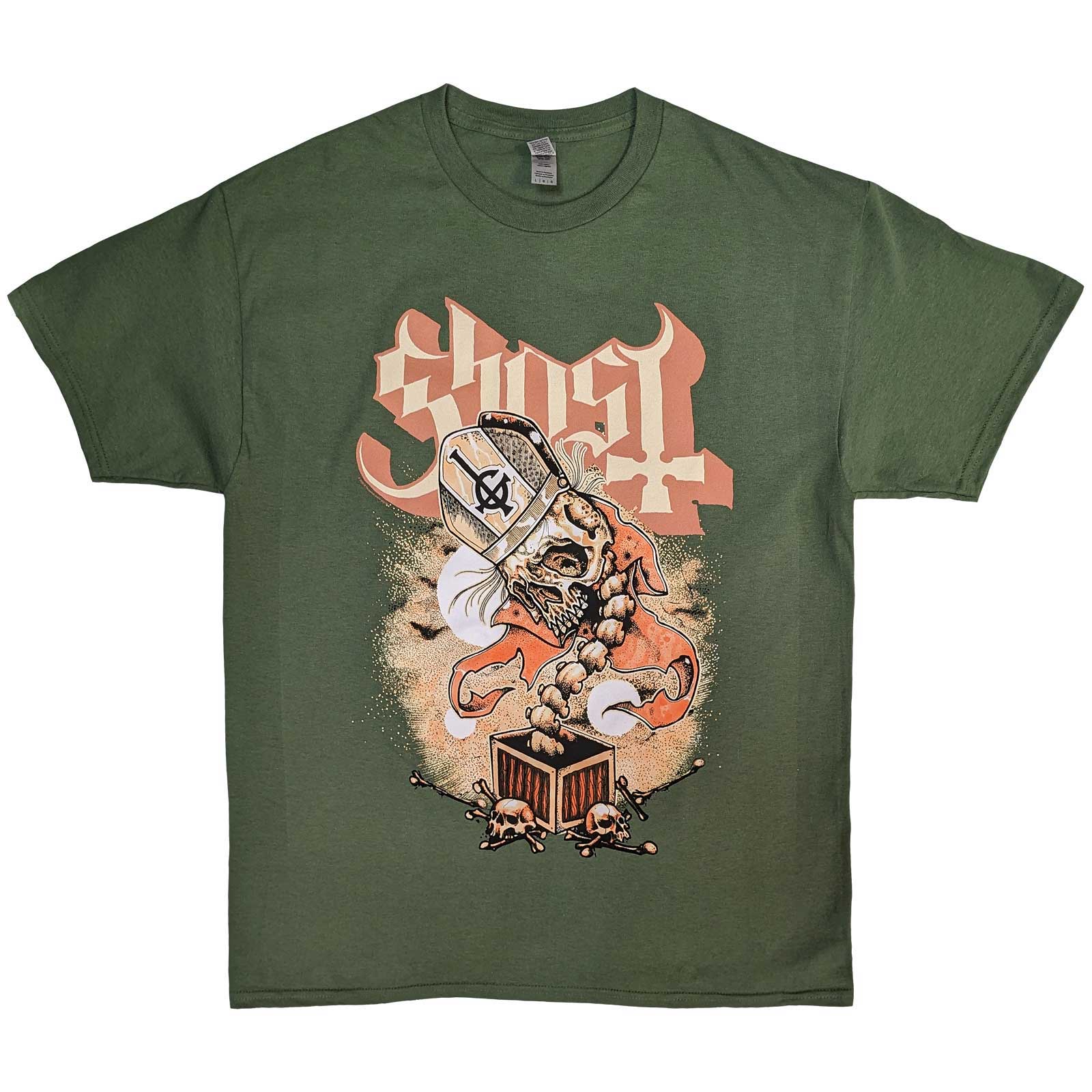 Tričko Ghost - Jack In The Box, Unisex,Zelená,XXL