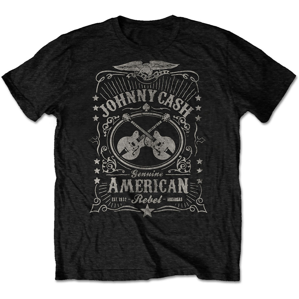 Tričko Johnny Cash - American Rebel, Unisex,Čierna,L