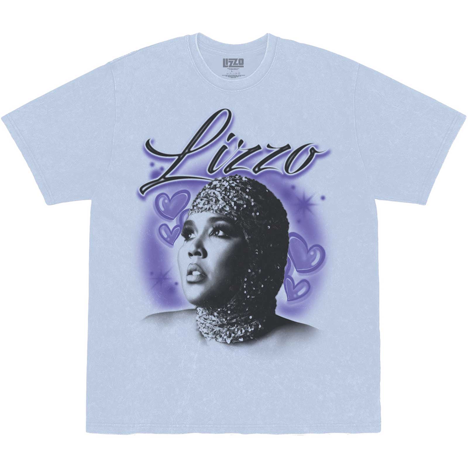 Tričko Lizzo - Special Hearts Airbrush, Unisex,Modrá,XXL