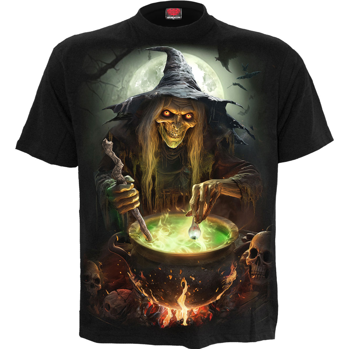Tričko Spiral Stairs - Witch's Brew, Unisex,Čierna,S