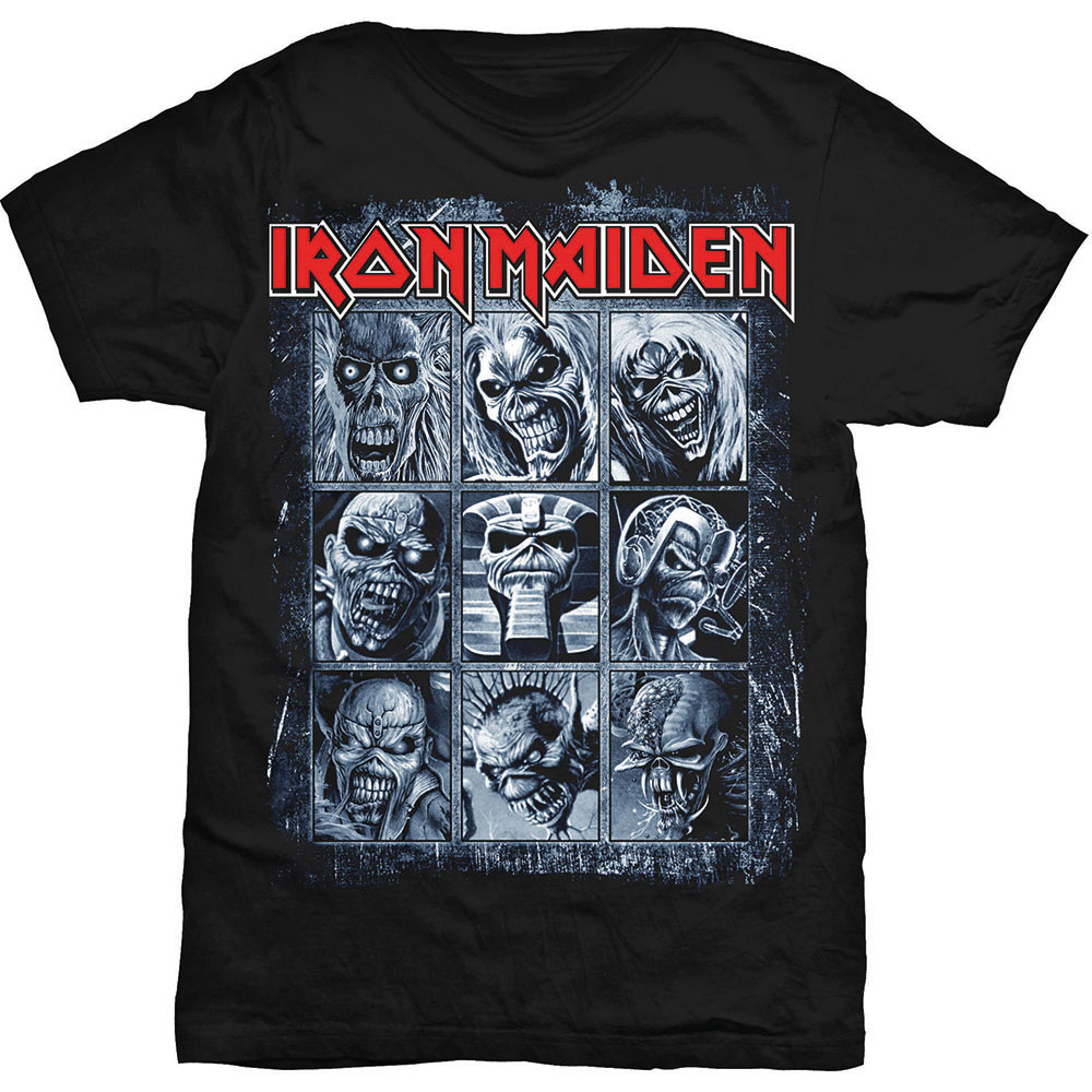 Tričko Iron Maiden - Nine Eddies, Unisex,Čierna,XL