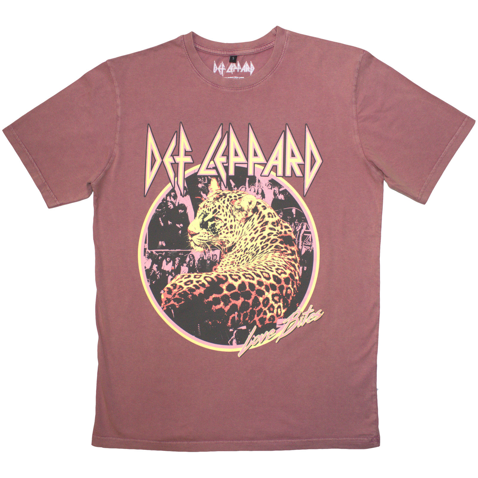 Tričko Def Leppard - Love Bites, Unisex,Červená,XXL