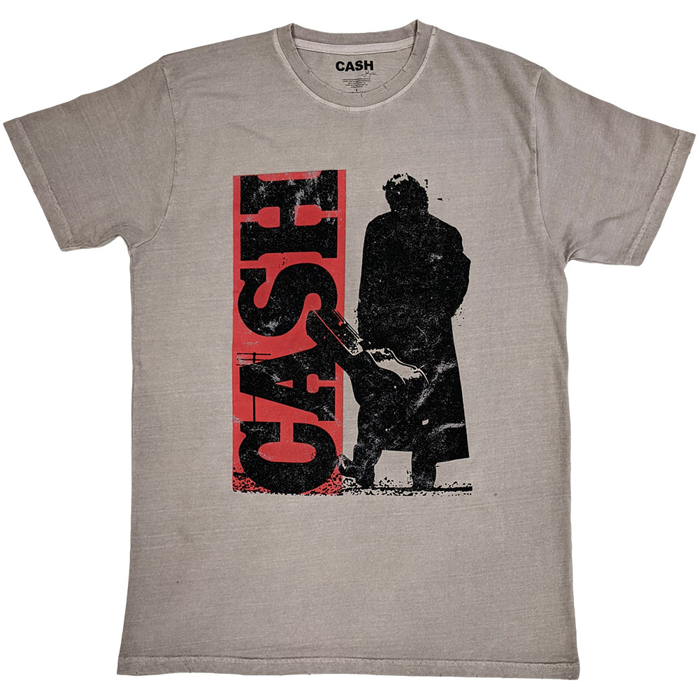 Tričko Johnny Cash - Bold Silhouette, Unisex,Natural,XXL