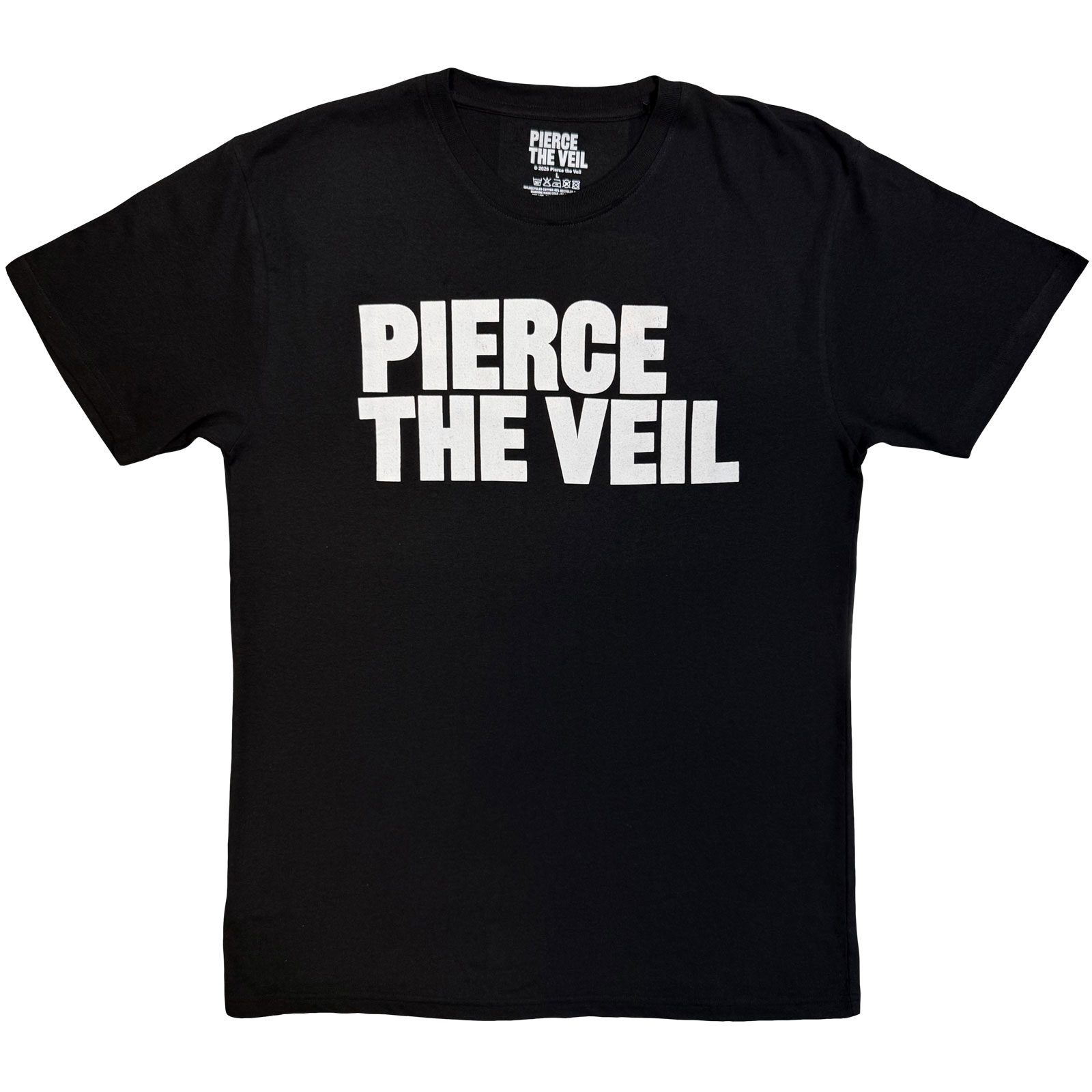 Tričko Pierce the Veil - Logo Mono, Unisex,Čierna,XXL